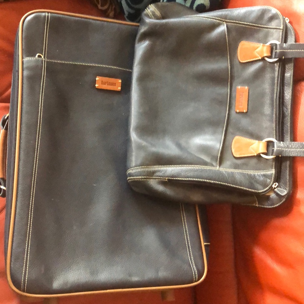 Tote and carry-on.  Classy cool.